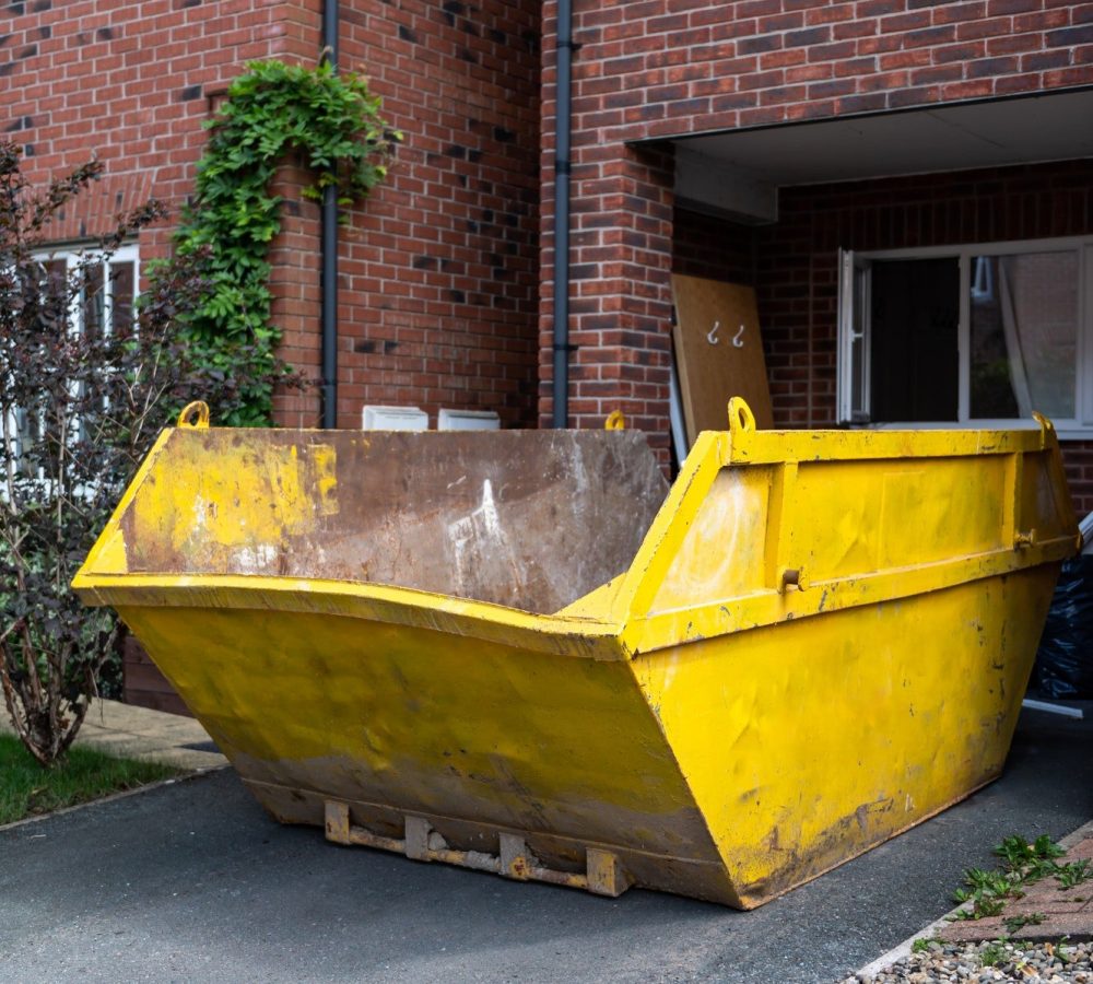 Big Yellow rubbish skip